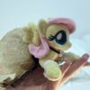 6" long (from hoof to hoof) FS plushie with a dress