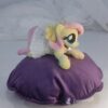 6" long (from hoof to hoof) FS plushie with a dress