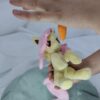 7" long sitting Flutterbat plushie with mane and tail of Minky fabric