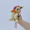 7" long sitting Flutterbat plushie with mane and tail of Minky fabric