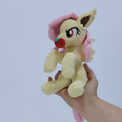 7" long sitting Flutterbat plushie with mane and tail of Minky fabric