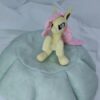 7" long sitting Flutterbat plushie with mane and tail of Minky fabric