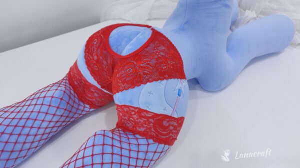 frilled vivid red panties