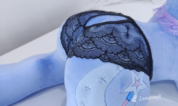 black flower panties