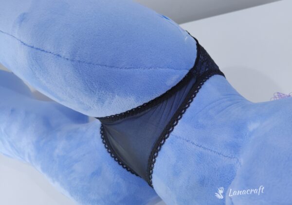 black flower panties