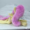 23" long (from hoof to hoof) Fluttershy plushie